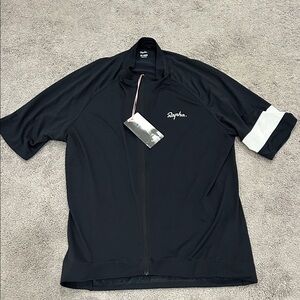 Rapha Dark Cycling Top with White Stripe